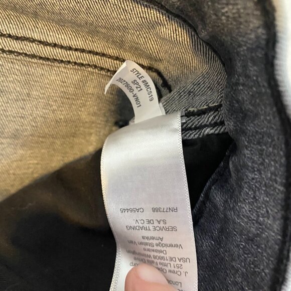 Madewell Woman's Jeans 27 10" High-Rise Skinny Crop Black Denim - Picture 11 of 11